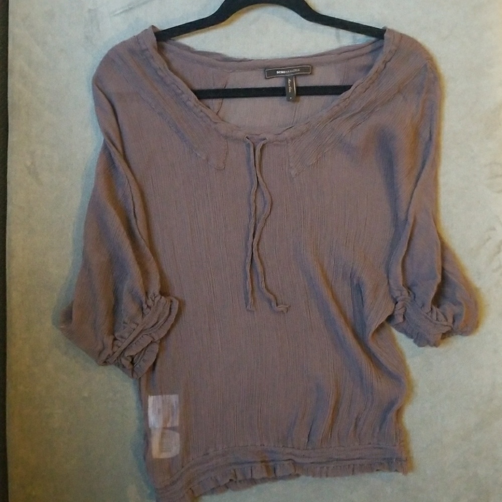 BCBG Maxazria Sheer Top